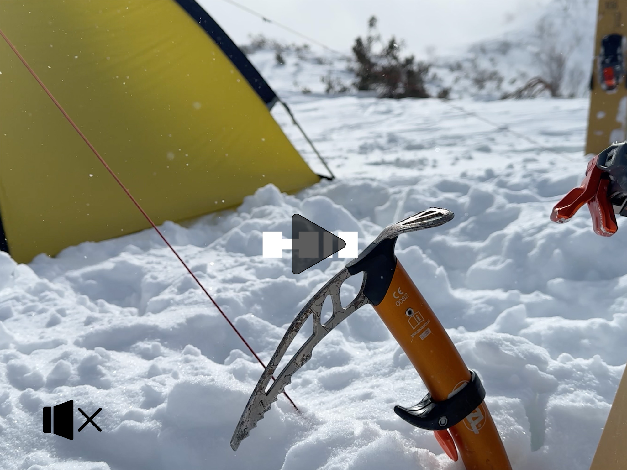 1名ビバーク時の内部